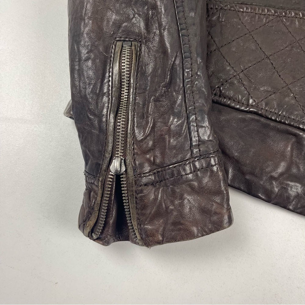 Diesel Vintage Multi-zip Sheep Leather Riders Jacket - Picture 6 of 12